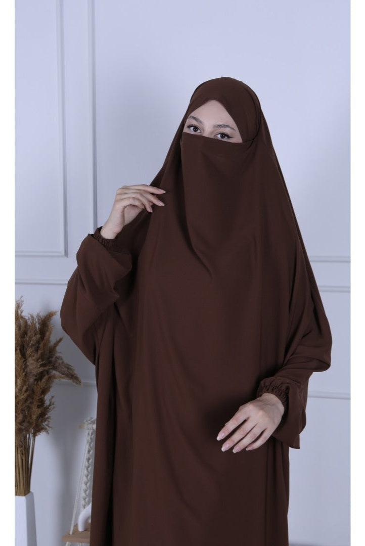 Jilbab Medina Dunkelbraun