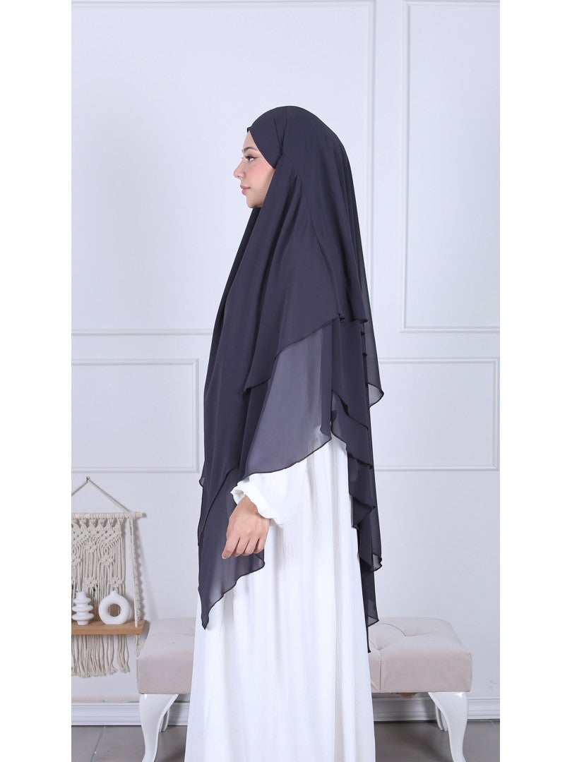 Khimar Chiffon 3-lagig - Abaya.Nisa