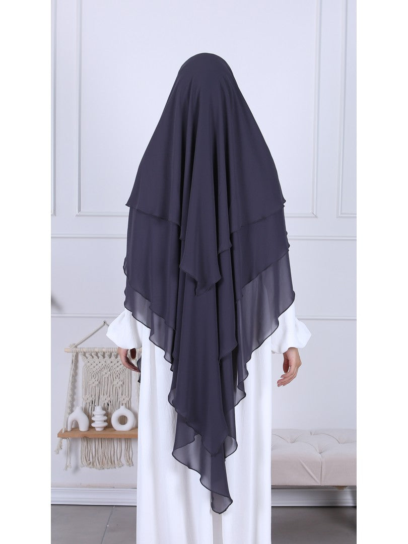 Khimar Chiffon 3-lagig - Abaya.Nisa