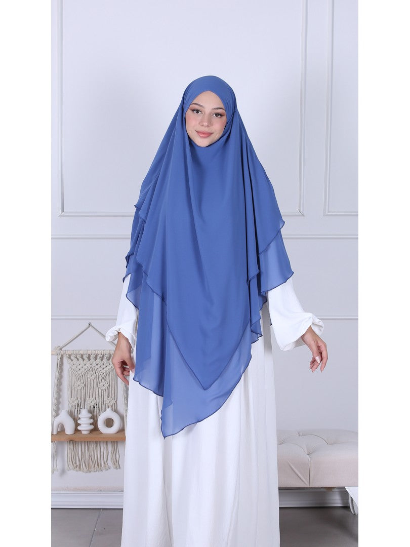 Khimar Chiffon 3-lagig - Abaya.Nisa