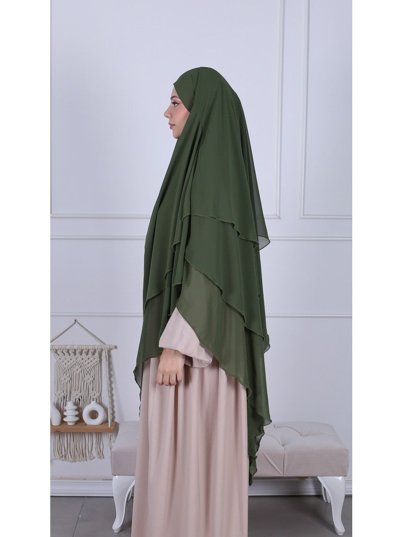 Khimar Chiffon 3-lagig - Abaya.Nisa