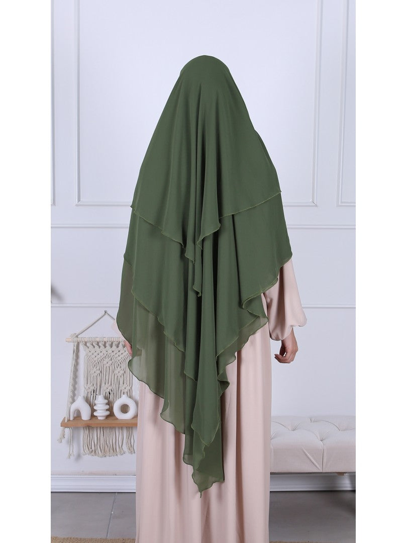 Khimar Chiffon 3-lagig - Abaya.Nisa