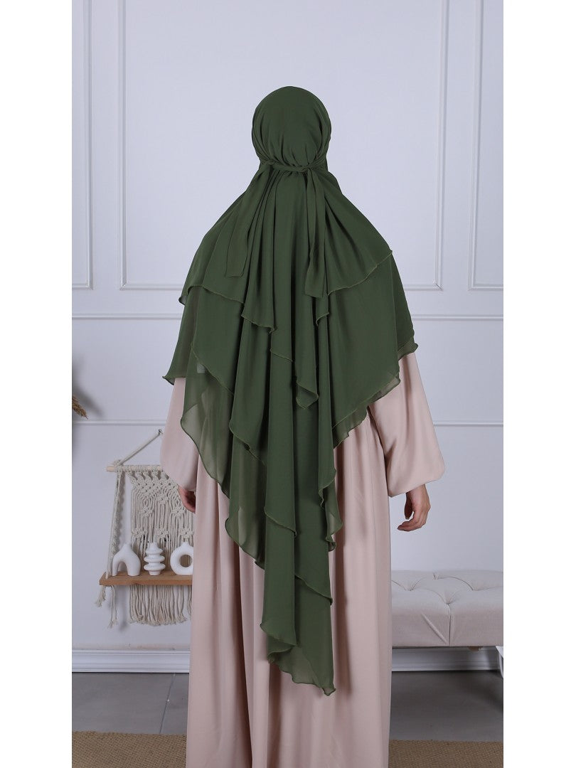 Khimar Chiffon 3-lagig - Abaya.Nisa