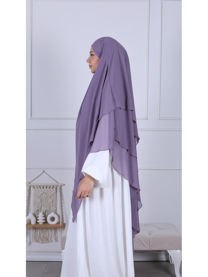 Khimar Chiffon 3-lagig - Abaya.Nisa