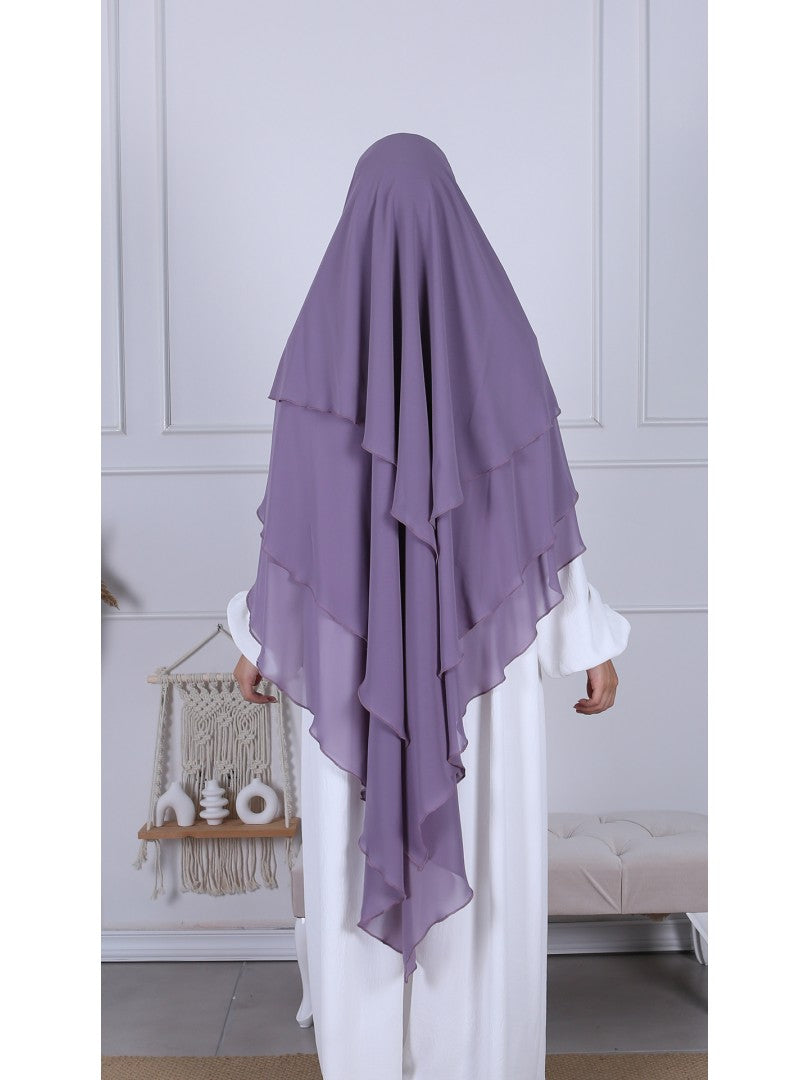 Khimar Chiffon 3-lagig - Abaya.Nisa