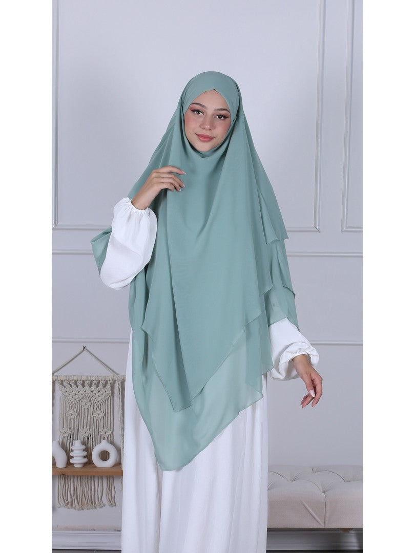 Khimar zum Gebet | Khimar Chiffon Doppellagig | Abaya Nisa