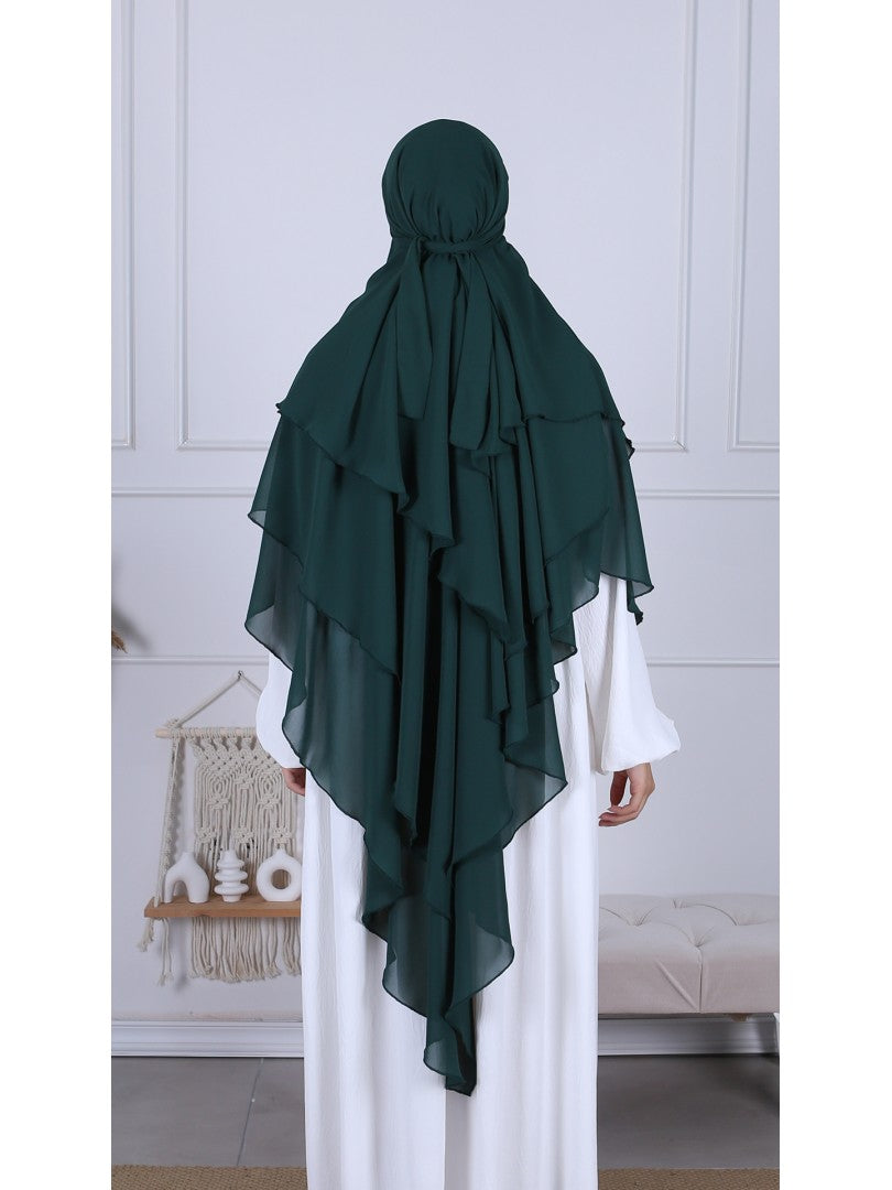 Khimar Chiffon 3-lagig - Abaya.Nisa