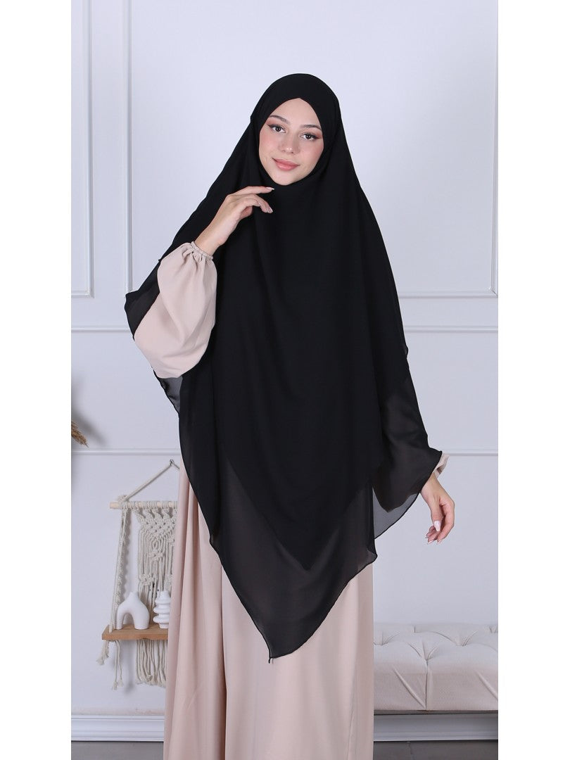 Khimar Chiffon 3-lagig - Abaya.Nisa