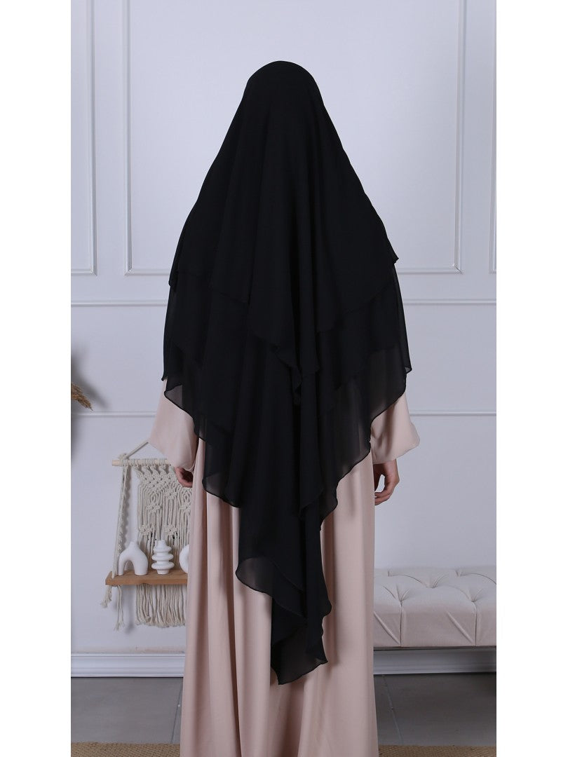 Khimar Chiffon 3-lagig - Abaya.Nisa