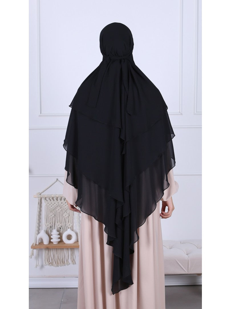 Khimar Chiffon 3-lagig - Abaya.Nisa