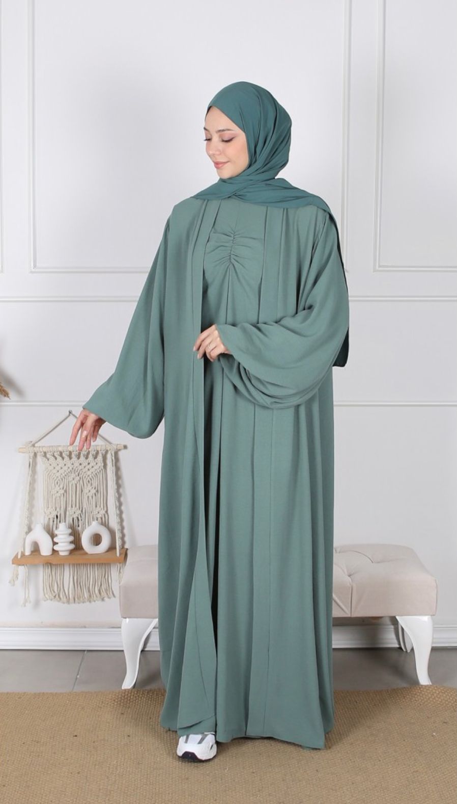 Kimono Für Muslimische Frauen | Kimono Abaya Set | Abaya Nisa